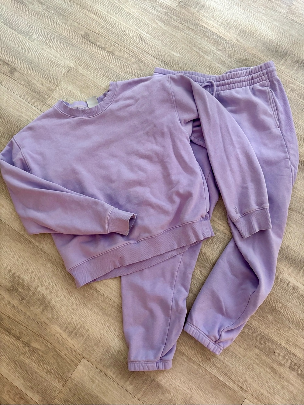 Aritzia TNA Cozy Fleece Set Light Iris M / L